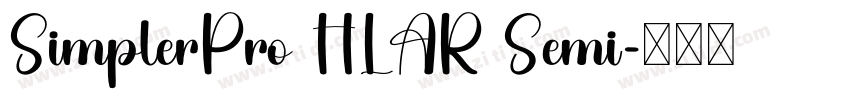 SimplerPro HLAR Semi字体转换
